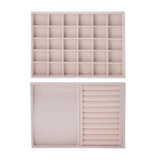 Velvet Jewelry Display Tray Showcase Holder