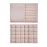 Velvet Jewelry Display Tray Showcase Holder