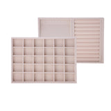 Velvet Jewelry Display Tray Showcase Holder