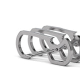 Stainless Steel Mountaineering Clasp Key Chain Bottle Opener Waist Hook Y110