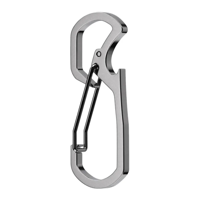 Stainless Steel Mountaineering Clasp Key Chain Bottle Opener Waist Hook Y110