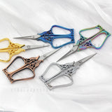 Stainless Steel Retro Flower Tailor Scissor Embroidery Handicraft DIY Tools