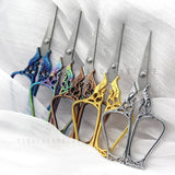 Stainless Steel Retro Flower Tailor Scissor Embroidery Handicraft DIY Tools