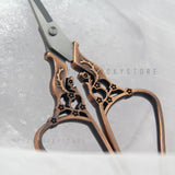 Stainless Steel Retro Flower Tailor Scissor Embroidery Handicraft DIY Tools