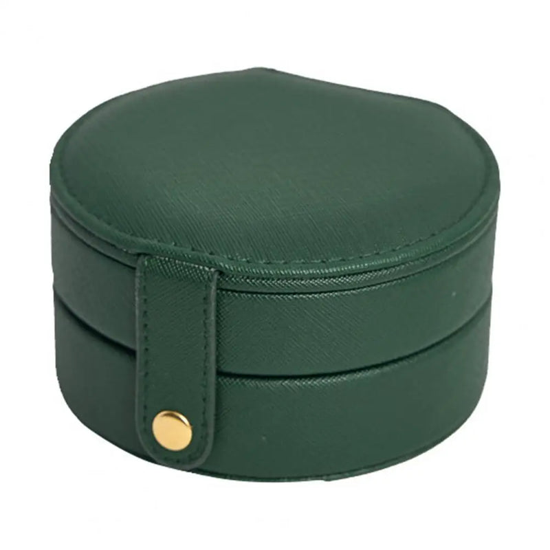 Dust-proof Button Closure Jewelry Storage Box