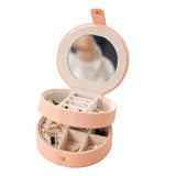 Dust-proof Button Closure Jewelry Storage Box