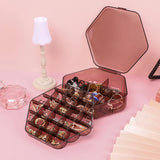 Double-layer Earrings Rings Case Dust-proof Storage Box