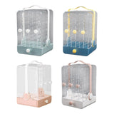 Dustproof Earrings Display Stand Portable Transparent