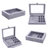 Dustproof Flannel Jewelry Box Storage Ring Display Case Lady Jewelry Organizer