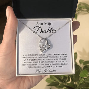 Dutch Father Daughter Heart Shaped Necklace