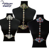 Crystal Necklace Women Wedding Party Statement Accessories