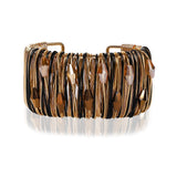 Open Wide Bangle for Women Spring Lady Charm Cuff Bracelet