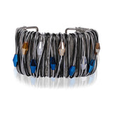 Open Wide Bangle for Women Spring Lady Charm Cuff Bracelet