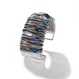 Open Wide Bangle for Women Spring Lady Charm Cuff Bracelet