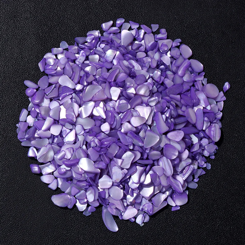 Dyed Gravel Shell Small Tiny Aurora Nail Decor Crafts 3-5mm