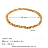 Silver Elastic Beads Bracelet for Women
