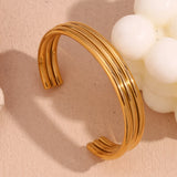 Three-layer Tube Waterproof 18K Plated Women's Bracelet