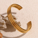 Three-layer Tube Waterproof 18K Plated Women's Bracelet