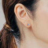 ZFSILVER S925 Silver Love Little Carp Stud Earrings Gift