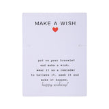 Wish X Personalised Message Card Student Life Bracelet Display Cards