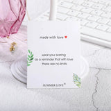 Wish X Personalised Message Card Student Life Bracelet Display Cards