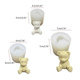 3D Bear Shape Epoxy Silicone Mold DIY Crafts Decorations