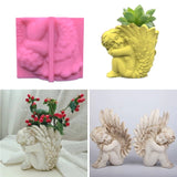 Angel Flower Pot Mold Silicone Plants Flowers Planter Mould Casting Concrete