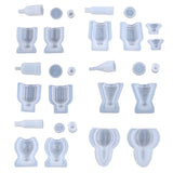 Jar Mold Silicone,Resin Bottle Mold with Stopper for DIY Storage Bottle