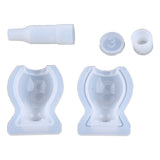 Jar Mold Silicone,Resin Bottle Mold with Stopper for DIY Storage Bottle