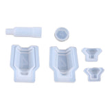 Jar Mold Silicone,Resin Bottle Mold with Stopper for DIY Storage Bottle