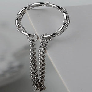 ZFSILVER S925 Silver Chain Earrings for Women