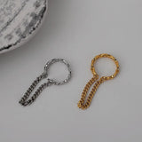 ZFSILVER S925 Silver Chain Earrings for Women