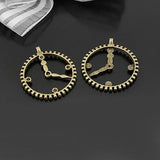 20pcs 30mm Antique Bronze Clock Charms Pendants DIY Jewelry Findings