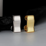 925 Silver Korean Rectangle Earrings for Women Party