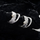 E5150 ZFSILVER S925 Silver Pearl Earrings Charms Party Girls
