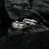 925 Silver Korean Double Diamond Texture Earring Clips