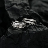 925 Silver Korean Double Diamond Texture Earring Clips