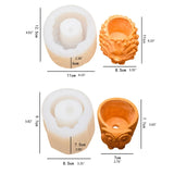 Cement Flowerpot Epoxy Resin Mold Plant Pot Silicone Mould DIY Crafts