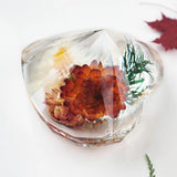 Large Faceted Heart Resin Mold 3D Diamond Crystals Heart Resin Mold
