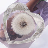 Large Faceted Heart Resin Mold 3D Diamond Crystals Heart Resin Mold