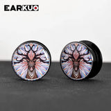 EARKUO Acrylic Cat Deer Moon Ear Tunnels Plugs 2PCS