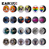 EARKUO Acrylic Cat Deer Moon Ear Tunnels Plugs 2PCS