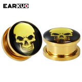 EARKUO Stainless Steel Ear Gauges Tunnels Stretchers Body Piercing