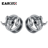EARKUO Stainless Steel Animal Ear Tunnels Plugs Body Piercing Jewelry