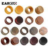 EARKUO Hollow Wood Ear Plugs & Tunnels Body Piercing Jewelry Earring Gauges 2PCS