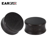 EARKUO Hollow Wood Ear Plugs & Tunnels Body Piercing Jewelry Earring Gauges 2PCS