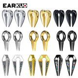 EARKUO Style Stainless Steel Ear Weight Body Jewelry Piercing Stretchers 2PCS
