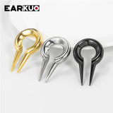 EARKUO Style Stainless Steel Ear Weight Body Jewelry Piercing Stretchers 2PCS