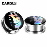 EARKUO Character Ear Piercing Plugs Body Jewelry 2PCS