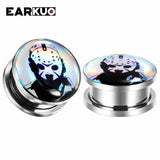 EARKUO Character Ear Piercing Plugs Body Jewelry 2PCS